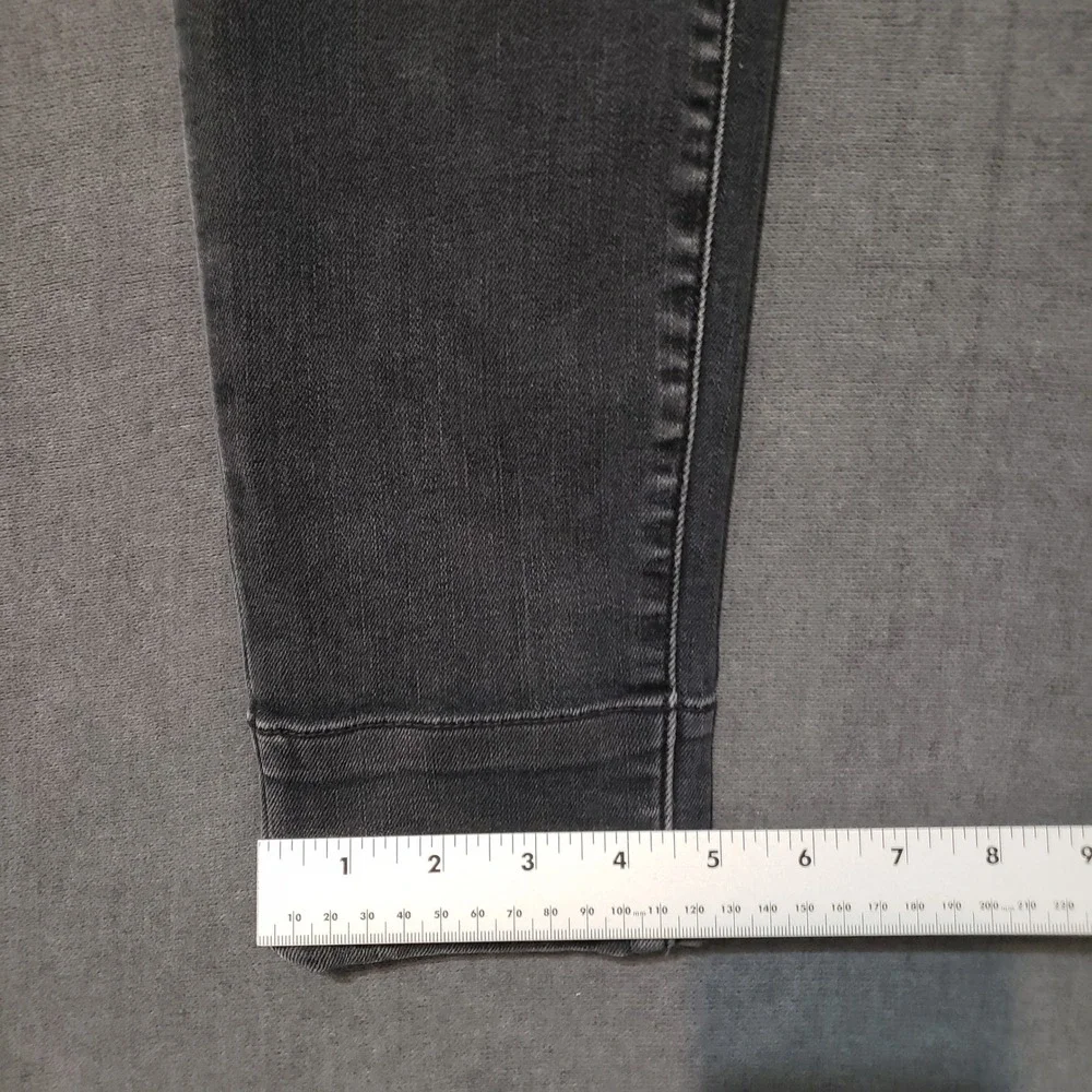 Judy Blue Skinny Jeans Womens 11/30 Black‎ Distressed Buffalo Plaid Patch